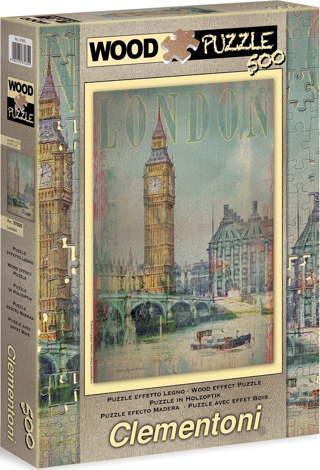 500 Londres EFECTO MADERA ( Clementoni 37035 ) imagen b