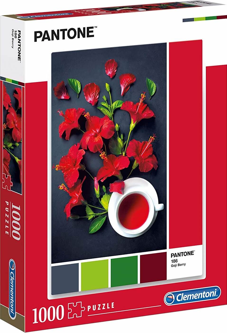 1000 Pantone Aroma de hibisco rojo ( Clementoni 39494 ) imagen b