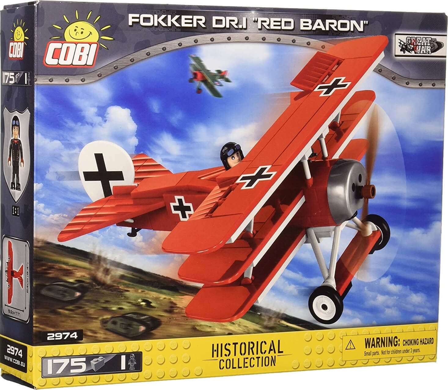 Fokker Dr 1 Red Baron ( Cobi 2974 ) imagen b