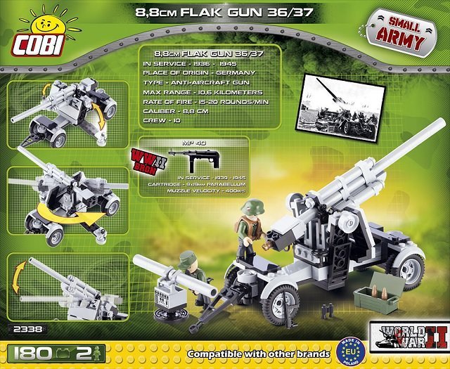 8,8cm Flak Gun 36-37 ( Cobi 2338 ) imagen a