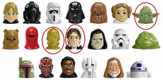 Star Wars Blister de 5 figuras con C3PO ( Comansi WK00002A ) imagen b