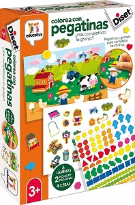 Colorea con pegatinas