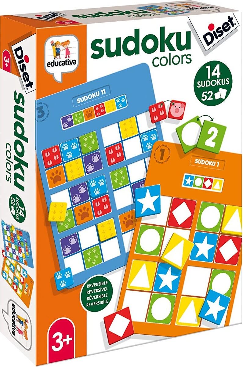 68969 Diset Sudoku Colors Educativo 3 años Juguete 