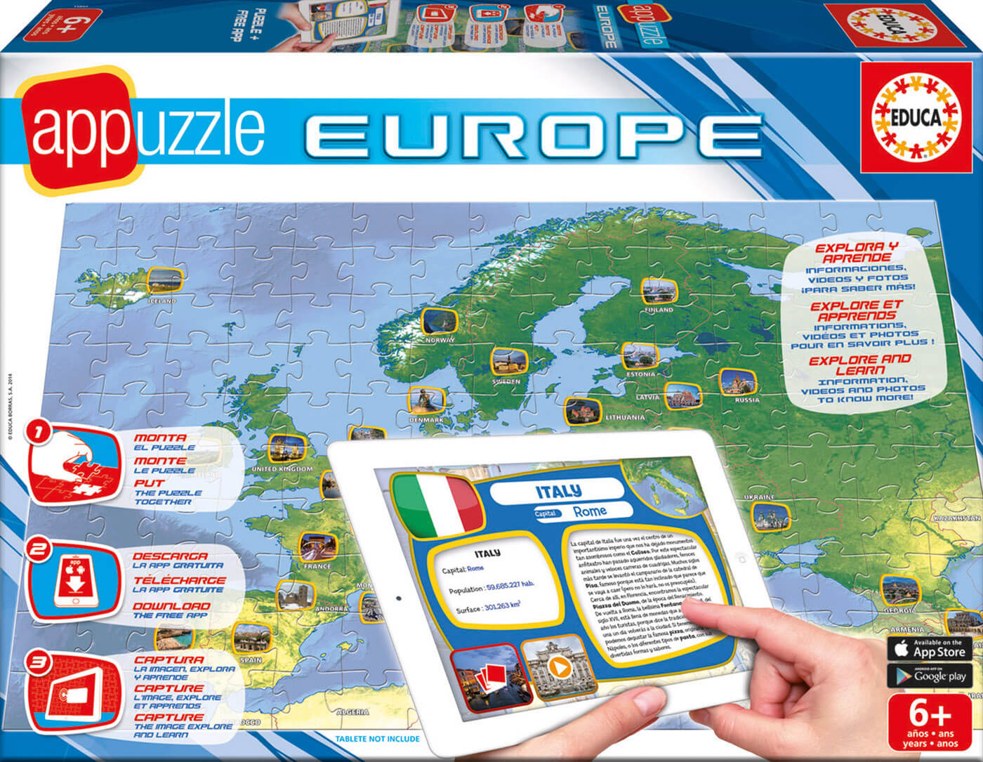 Appuzzle Europa ( Educa 15895 ) imagen d