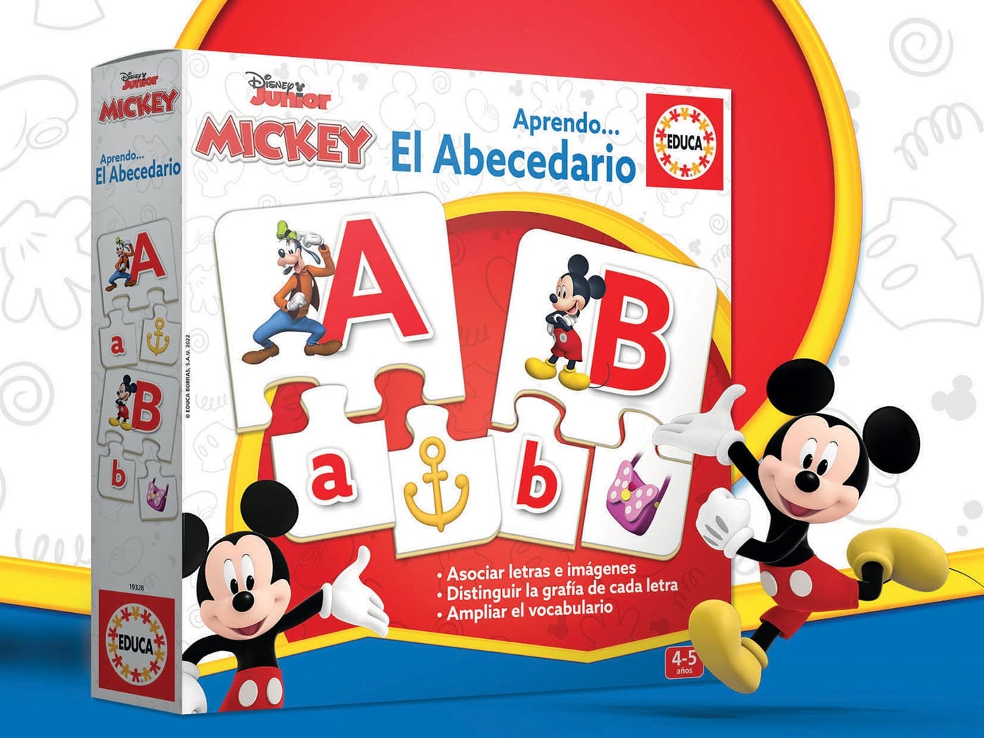 Aprende El Abecedario con Mickey y Amigos ( Educa 19328 ) imagen a