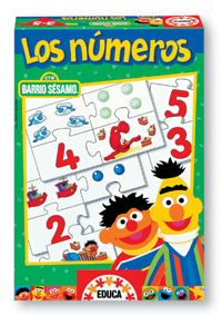 Los números. Barrio Sésamo