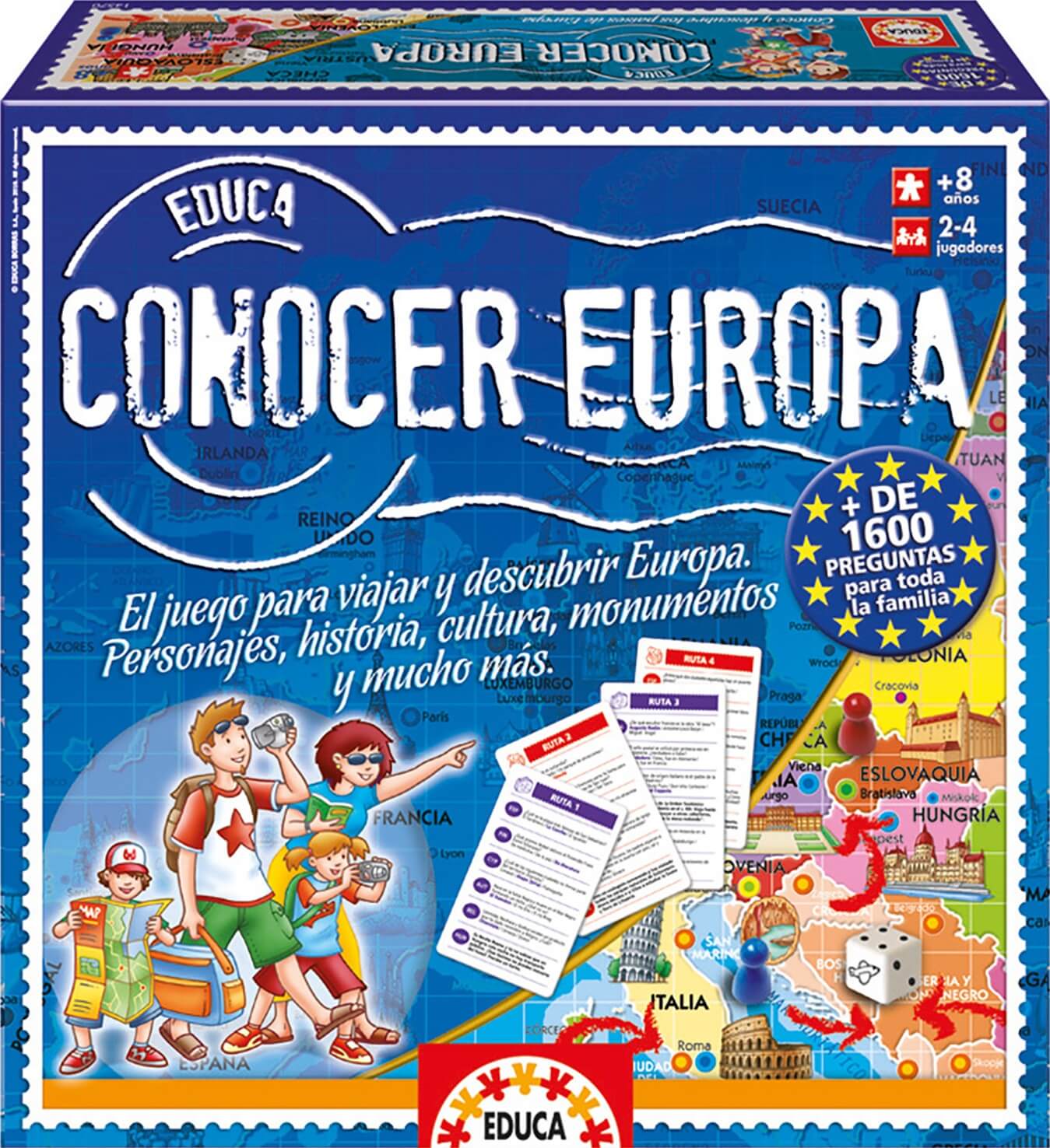 Jogo Conhecer Europa 18747 +8 anos Educa