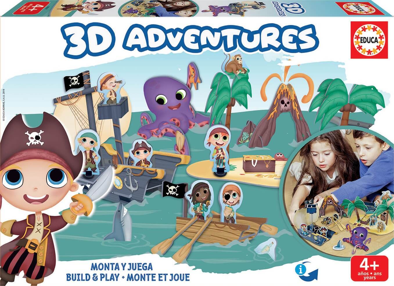 3D Adventures Piratas ( Educa 18227 ) imagen c