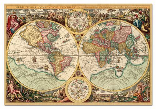 1000 Mapa del mundo antiguo