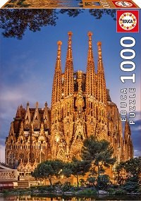 1000 Sagrada Familia nocturna