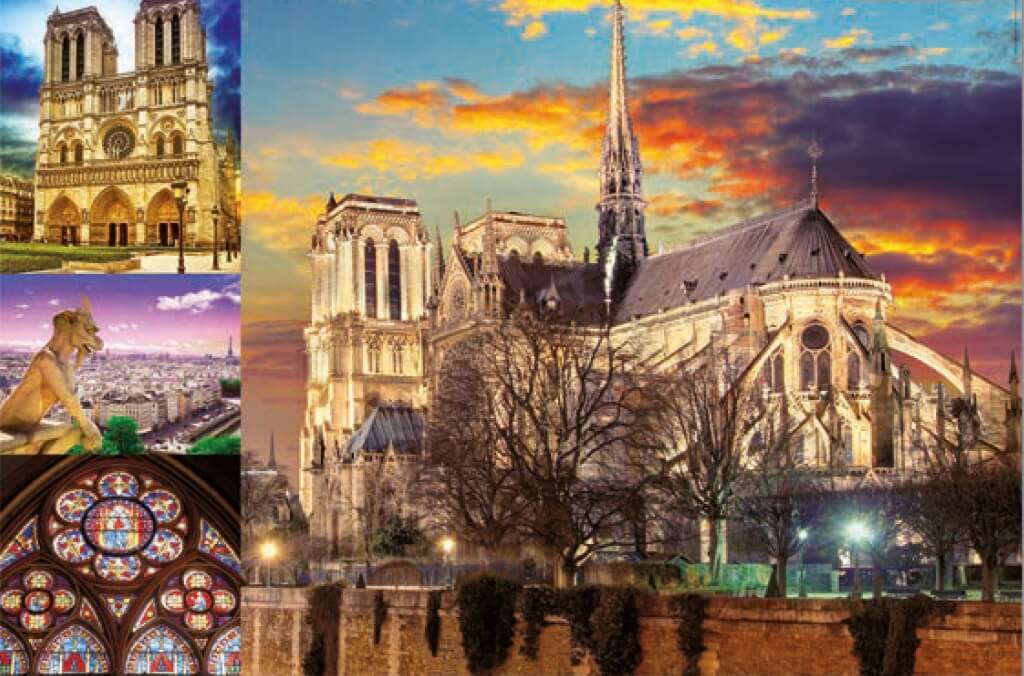 1000 Collage de Notre Dame ( Educa 18456 ) imagen a