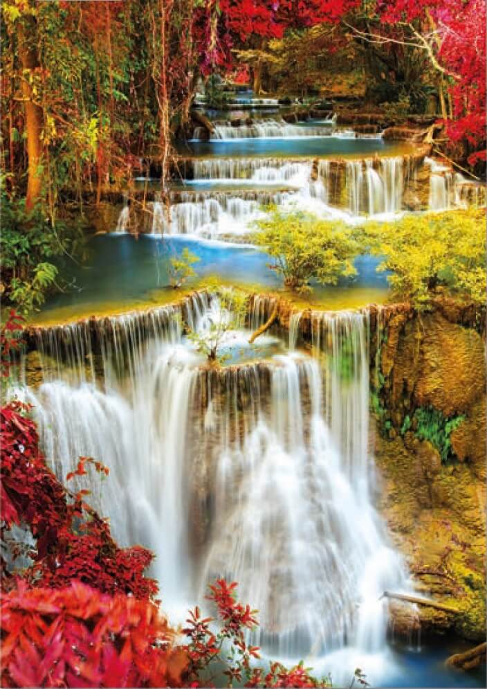 1000 Catarata en el Bosque ( Educa 18461 ) imagen a