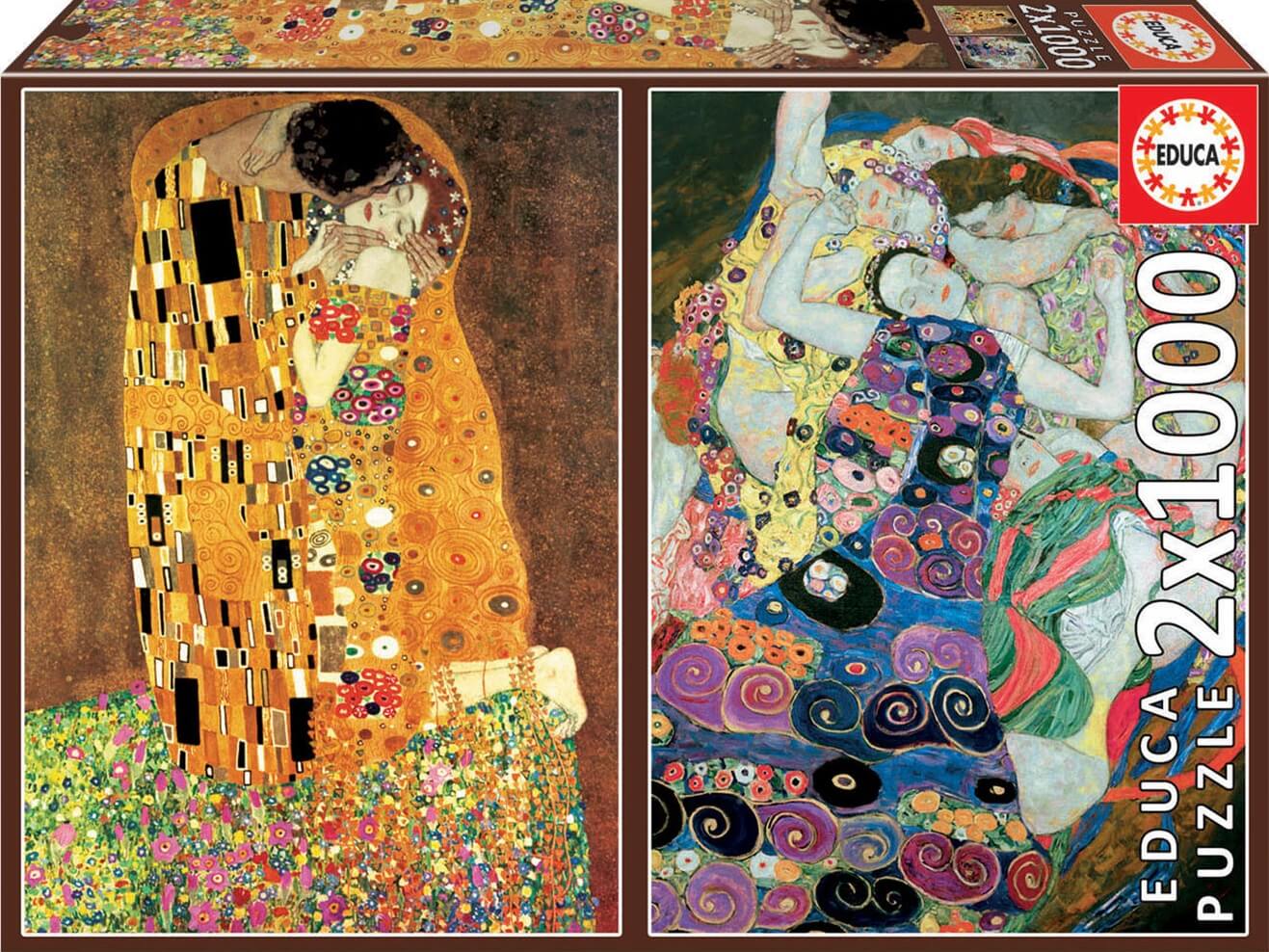 2x1000 El Beso y La Virgen, Gustav Klimt