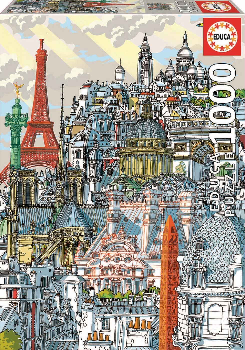 1000 Citypuzzle Paris ( Educa 19264 ) imagen b