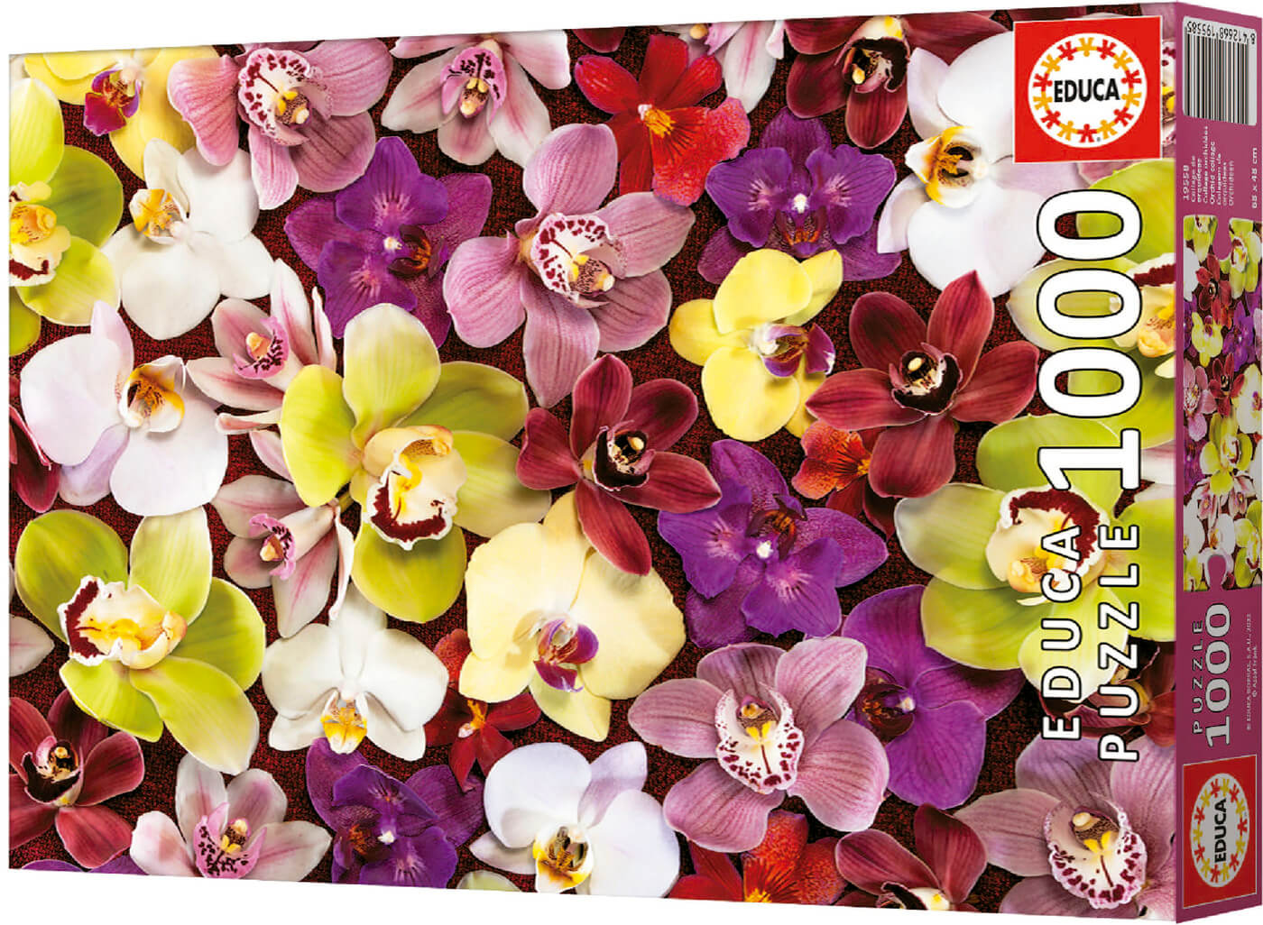 1000 Collage de Orquideas ( Educa 19558 ) imagen a