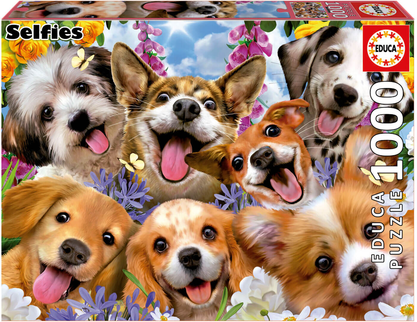 1000 Selfie de perritos ( Educa 19931 ) imagen c