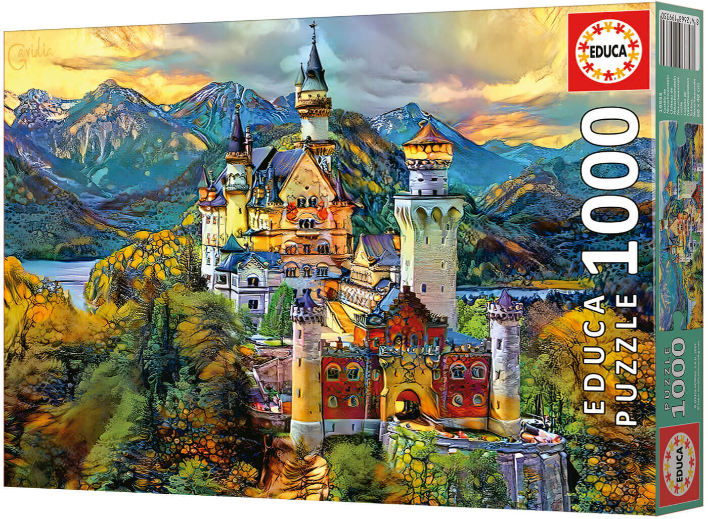 1000 Castillo de Neuschwanstein Dream City Art ( Educa 19933 ) imagen a