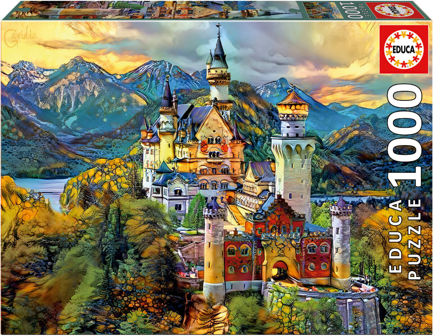 1000 Castillo de Neuschwanstein Dream City Art ( Educa 19933 ) imagen c