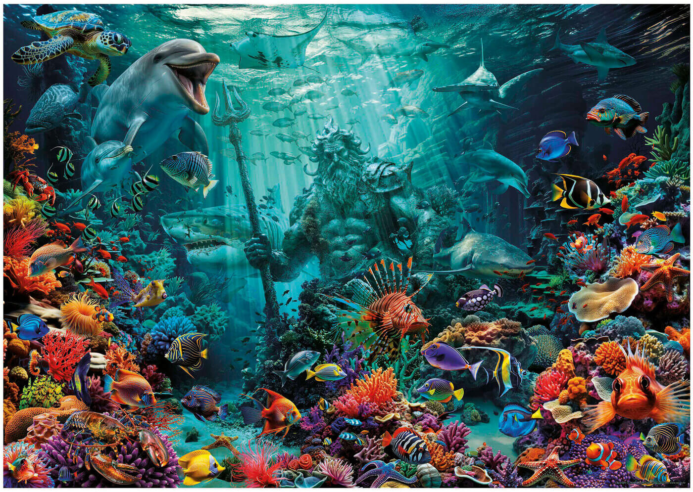 1000 Arrecife de coral Poseidon ( Educa 20174 ) imagen a