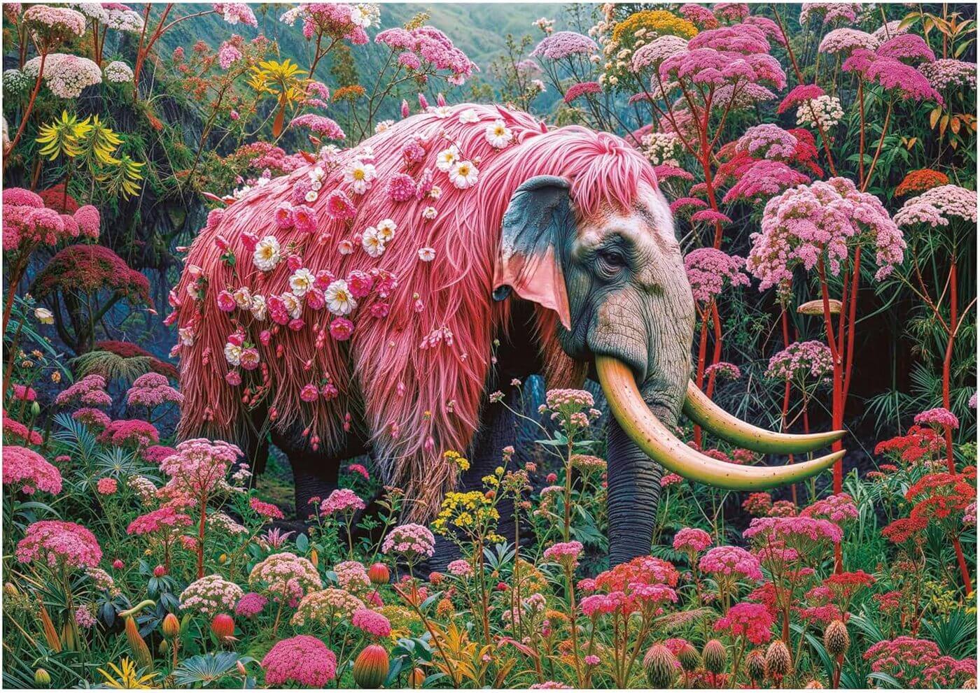 1000 Elefante Floral ( Educa 20229 ) imagen b
