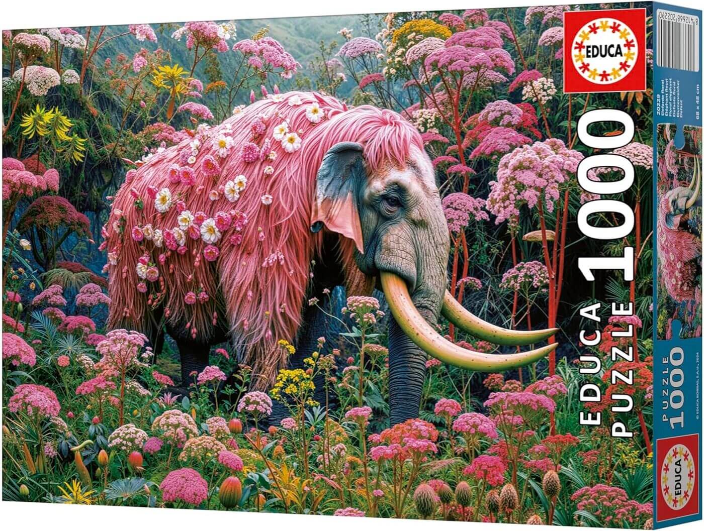 1000 Elefante Floral ( Educa 20229 ) imagen c