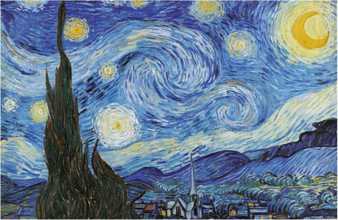 1000 Noche Estrellada Miniature ( Educa 20247 ) imagen b