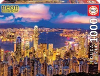 1000 Neon Hong Kong Skyline
