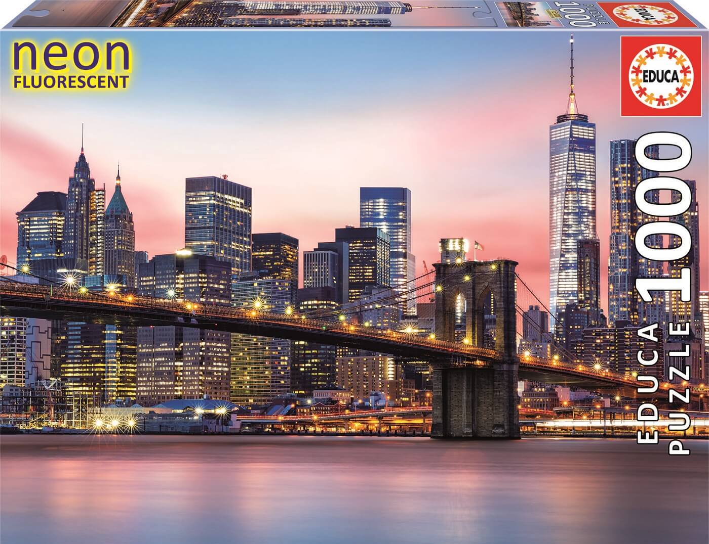 1000 Puente de Brooklyn Neon ( Educa 19269 ) imagen c