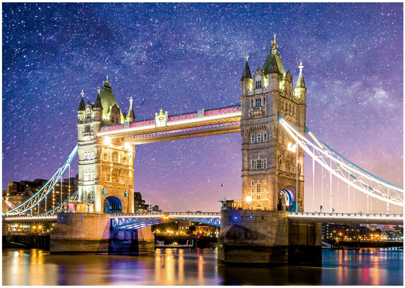 1000 Tower Bridge Londres Neon ( Educa 19930 ) imagen b