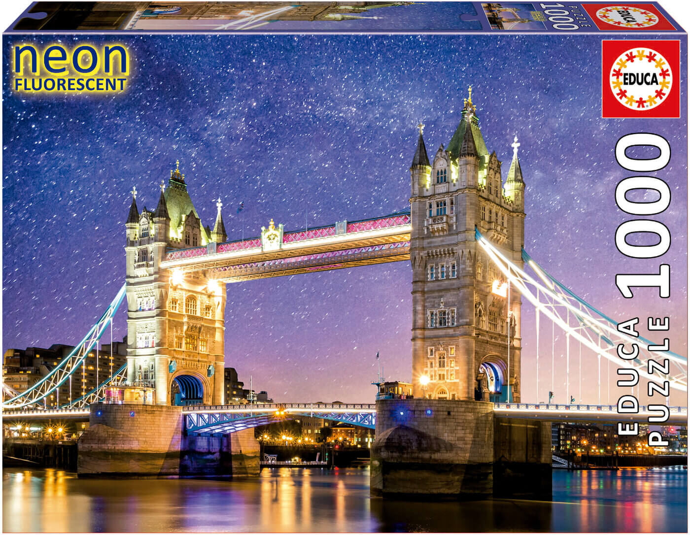 1000 Tower Bridge Londres Neon ( Educa 19930 ) imagen d