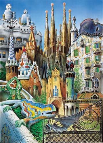 1500 Gaudí Collage