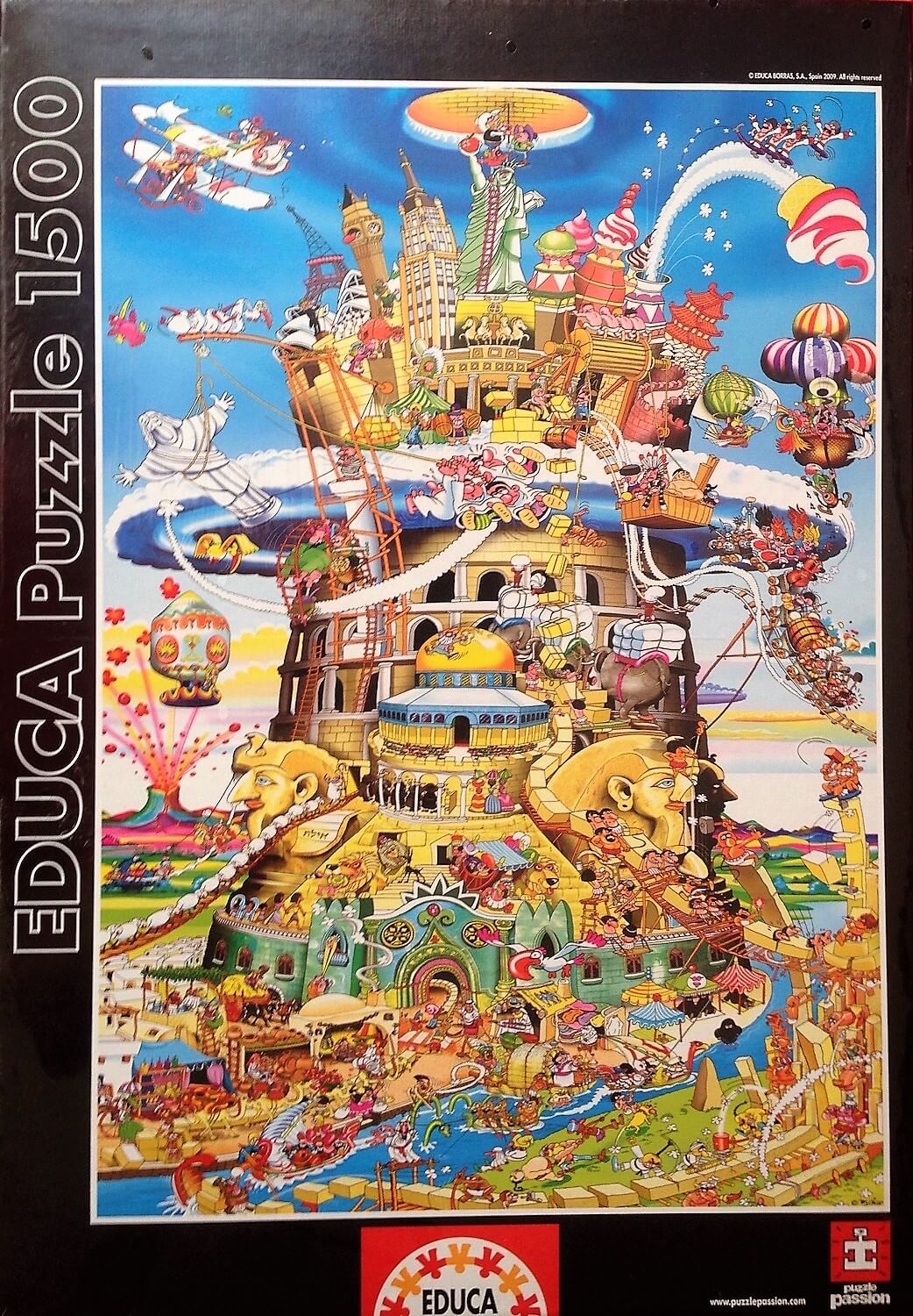 1500 La torre de Babel en cómic ( Educa 14120 ) imagen b