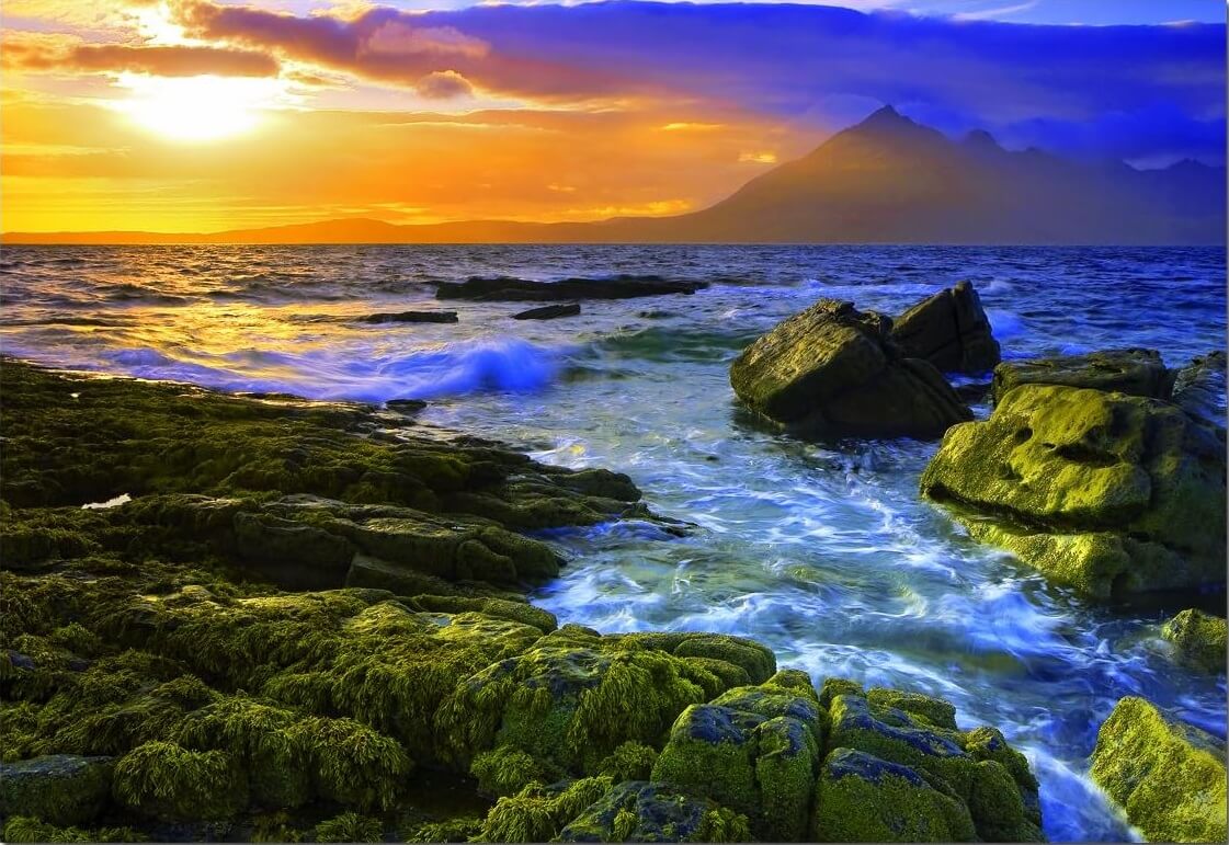 1500 Atardecer en las rocas ( Educa 15163 ) imagen a