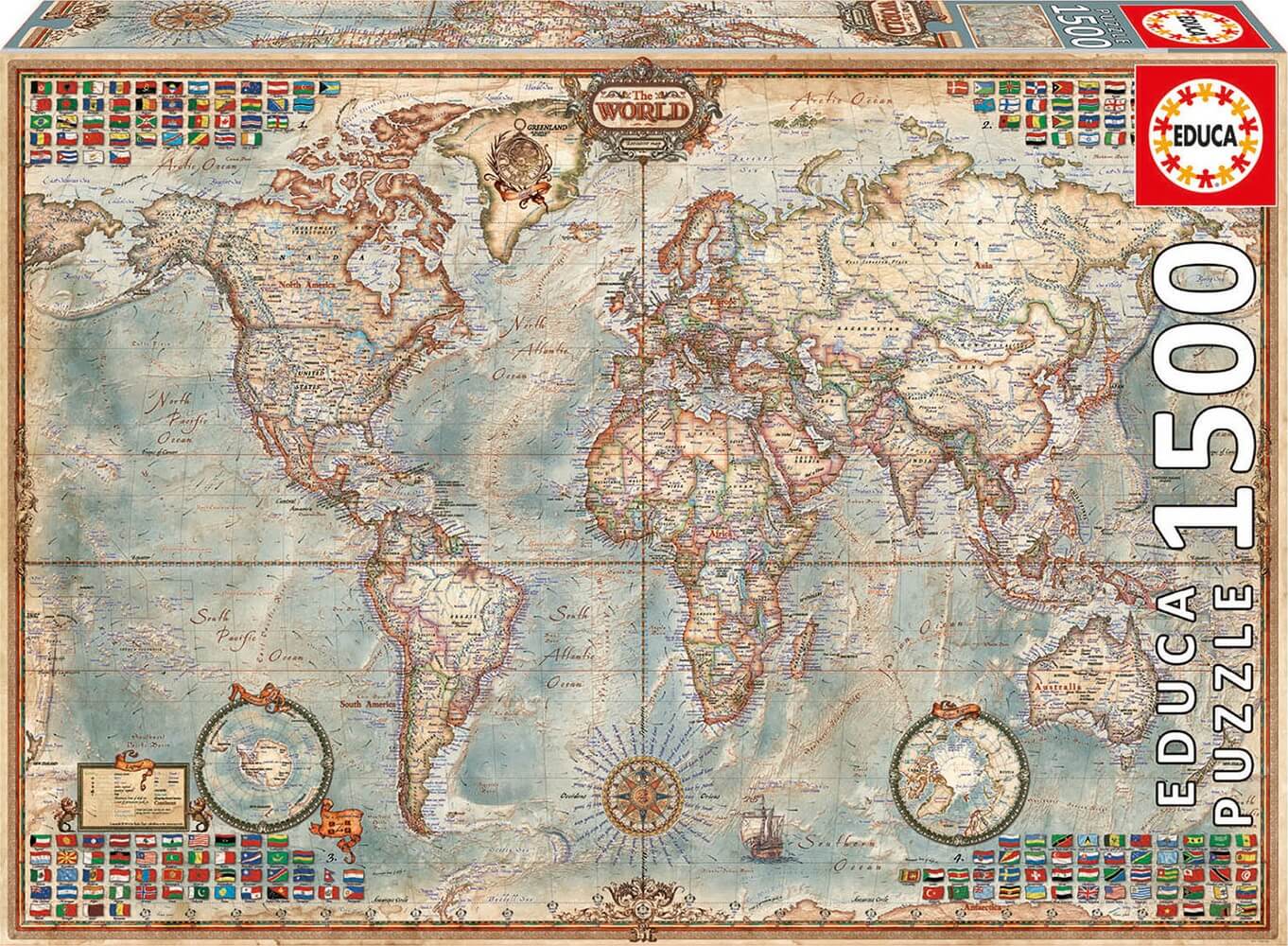 1500 El Mundo, Mapa Politico