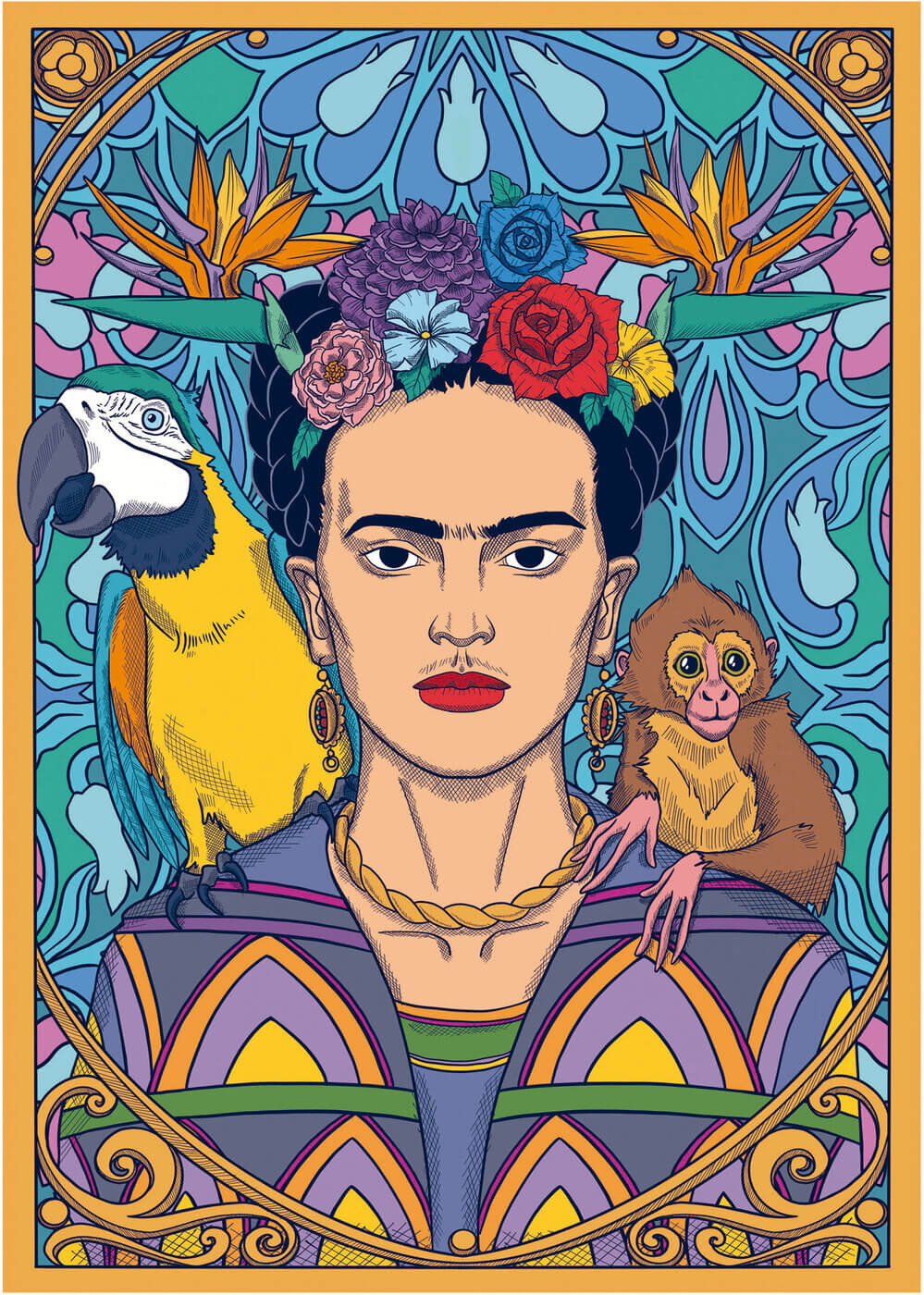 1500 Frida Kahlo ( Educa 19943 ) imagen b