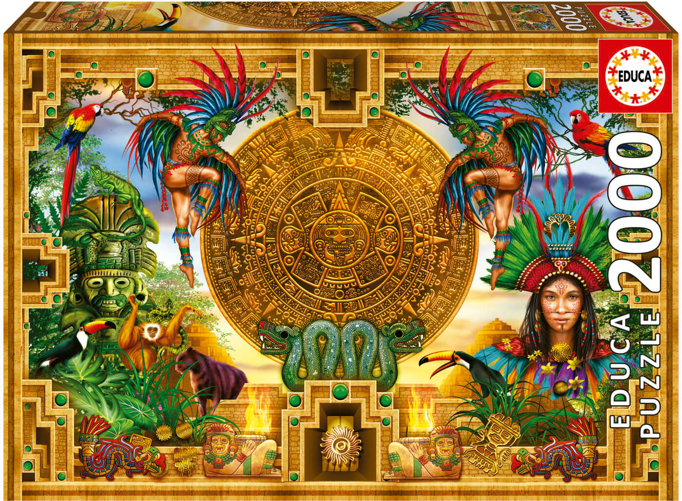 2000 Montaje Azteca Maya ( Educa 19565 ) imagen c