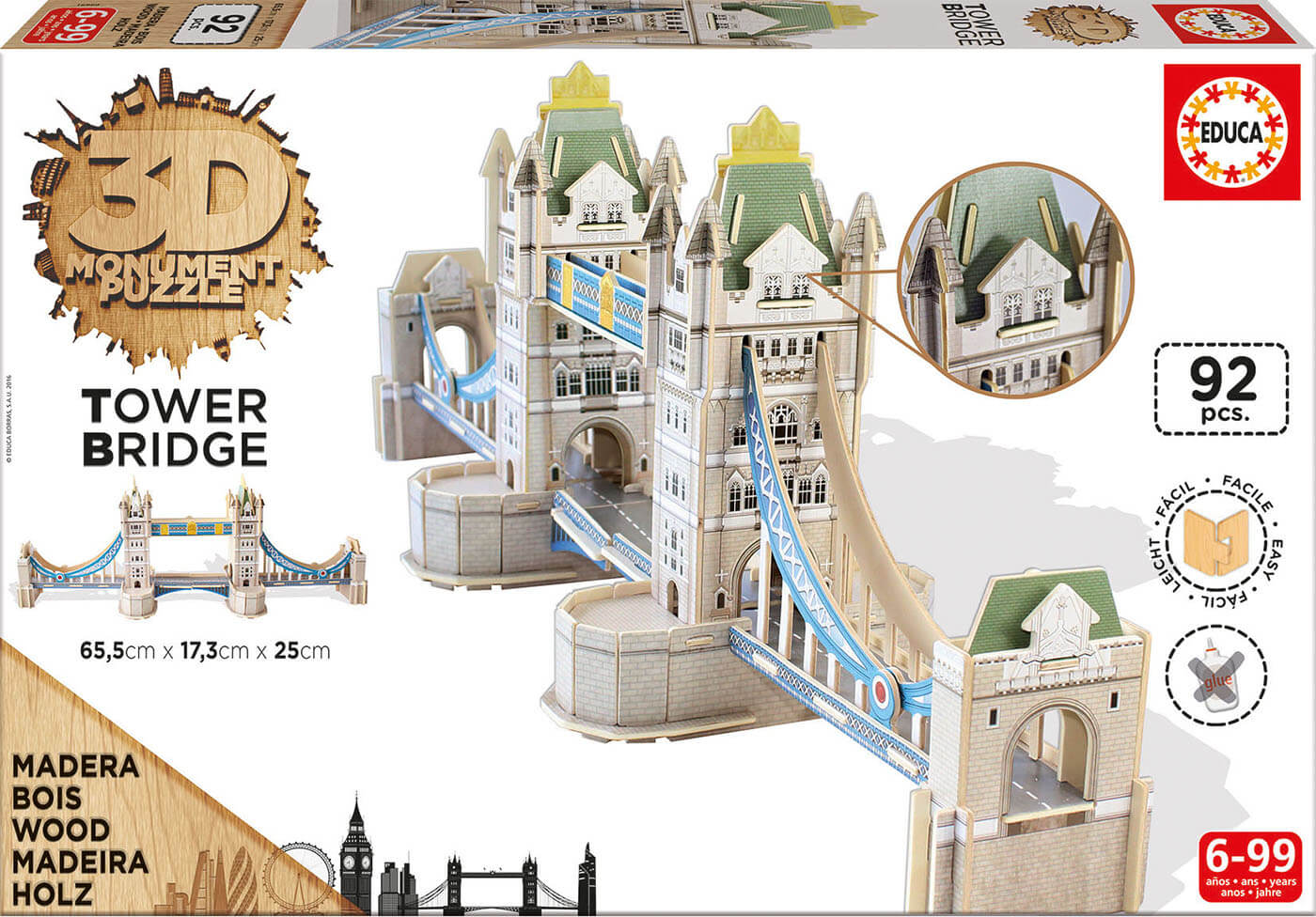 3D MONUMENT Tower Bridge ( Educa 16999 ) imagen b