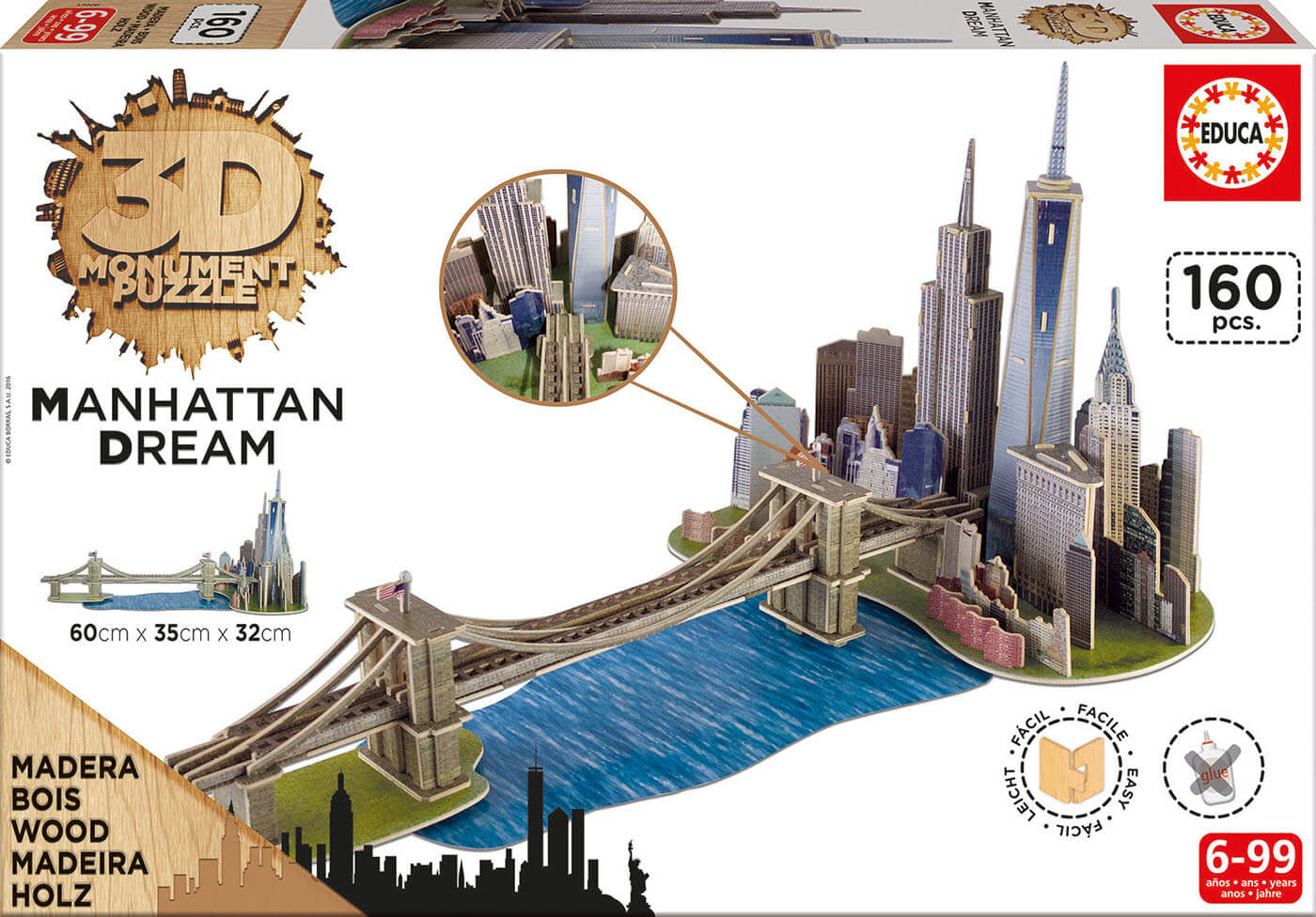 3D MONUMENT Manhattan Dream ( Educa 17000 ) imagen b