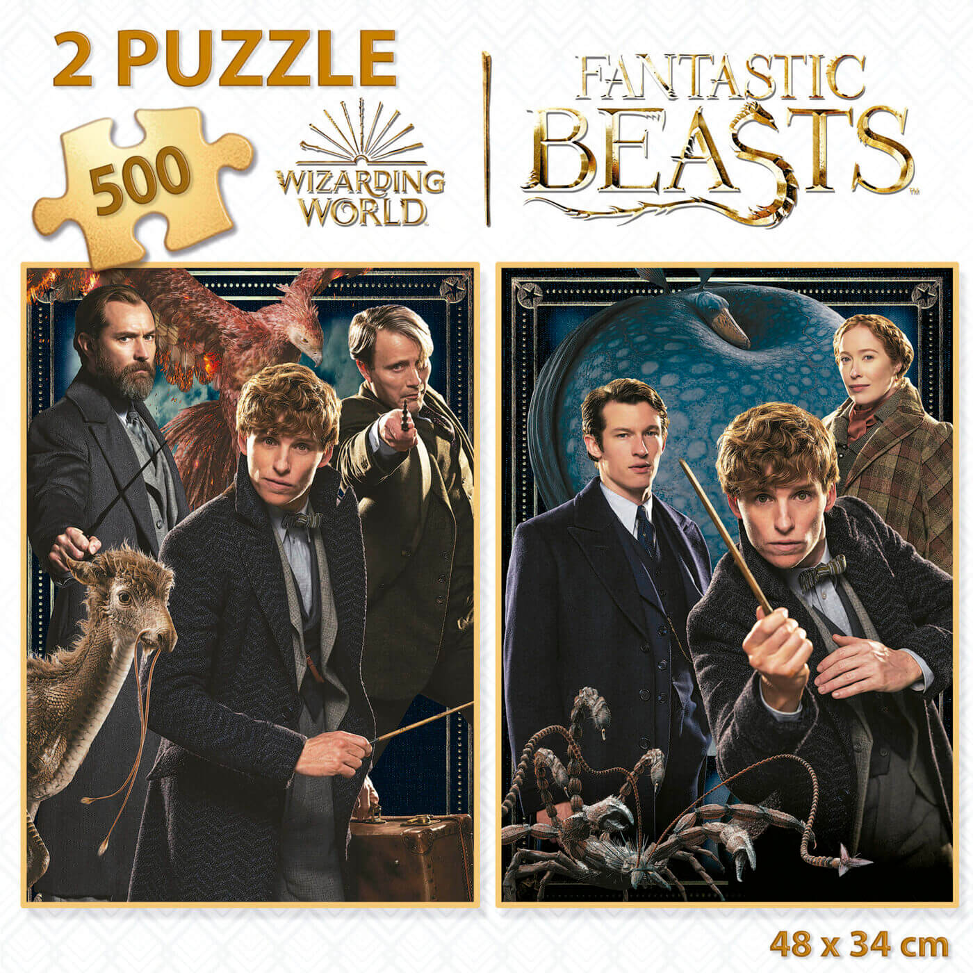 2×500 Fantastic Beasts ( Educa 19492 ) imagen a