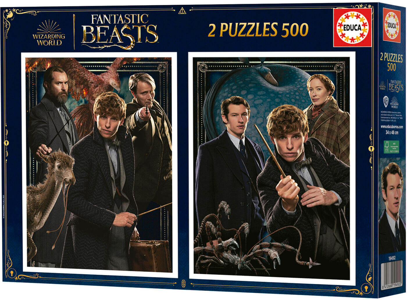 2×500 Fantastic Beasts ( Educa 19492 ) imagen b