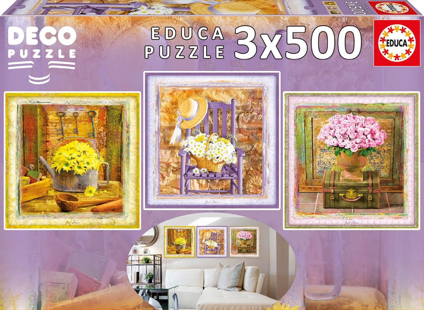 3x500 Deco Puzzle Enchanted Moments, Gail Marie