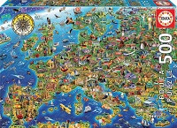 500 Mapa de Europa