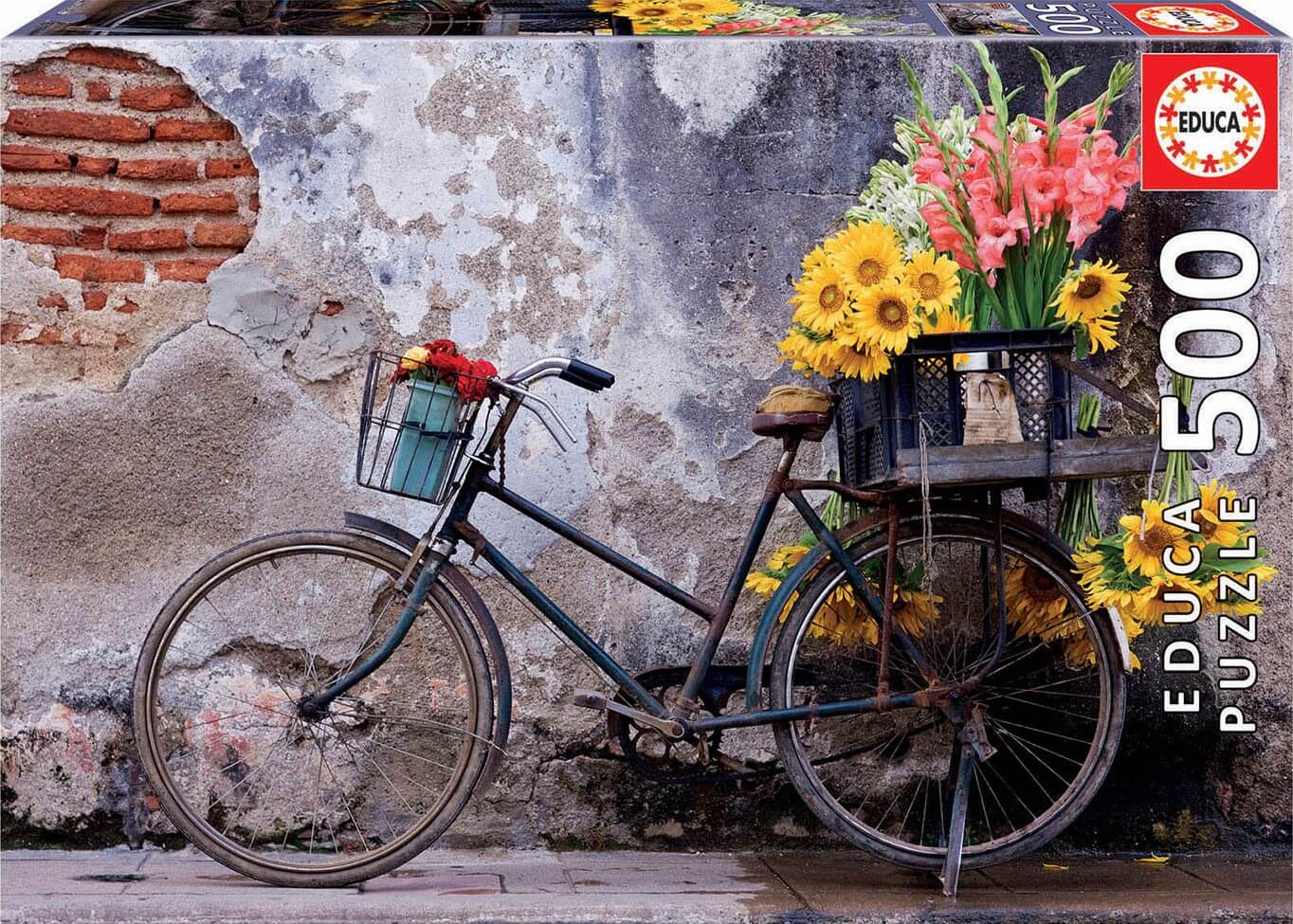 500 Bicicleta con flores