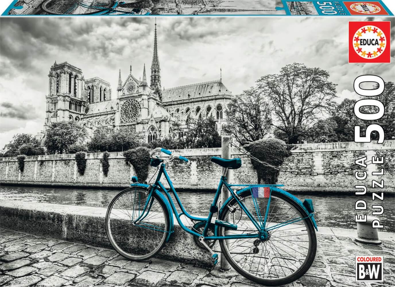 Puzzles Educa 500 Bicicleta cerca de Notre Dame (Educa 18482