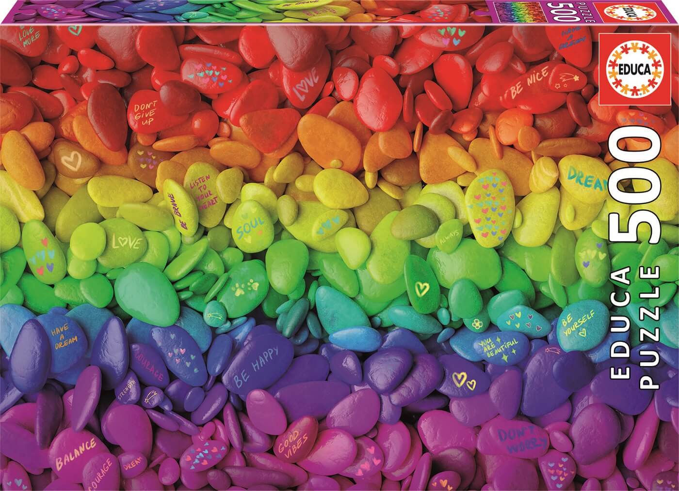 500 Piedras de Colores ( Educa 19248 ) imagen b