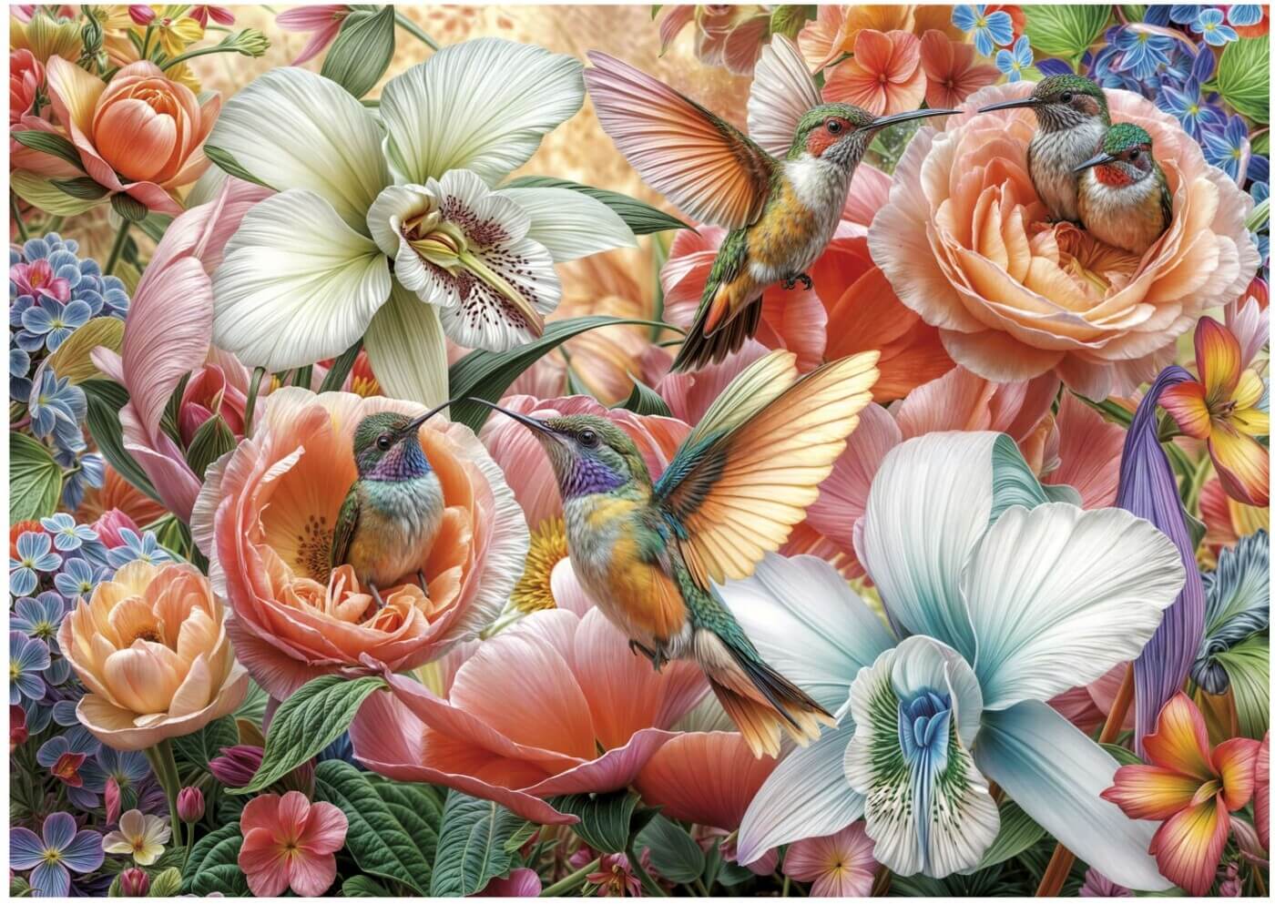500 Jardin de Colibries ( Educa 20549 ) imagen a