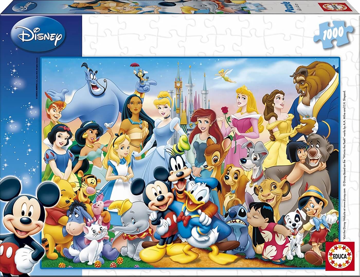 Educa Borras - El Maravilloso Mundo de Disney - Puzzle 1000 Piezas, Puzzle  1000+ Pzas
