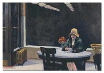 500 Automat, 1927, Edward Hopper