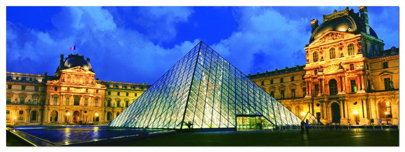 1000 Panorama El museo del Louvre