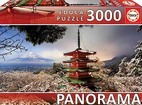 3000 Panorama Monte Fuji y Pagoda Chureito, Japon